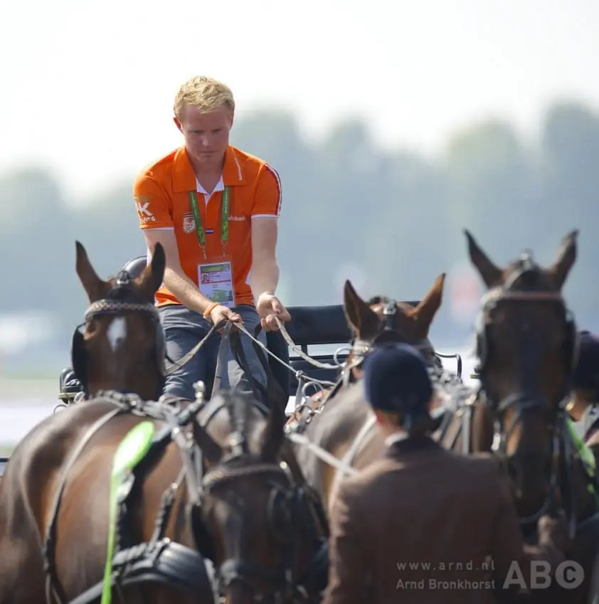Bram Chardon wint dressuur vierspannen in Exloo featured image
