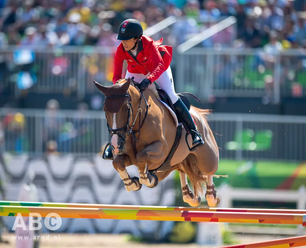 Olympisch debutante Janika Sprunger met haar alles uit de kast halende Bonne ChanceFoto: Arnd Bronkhorst / www.arnd.nl