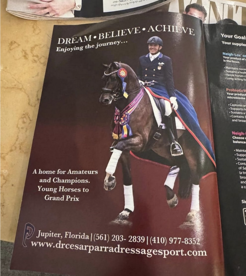 Commotie over advertentie van Cesar Parra in USDF Member Guide 2024 featured image