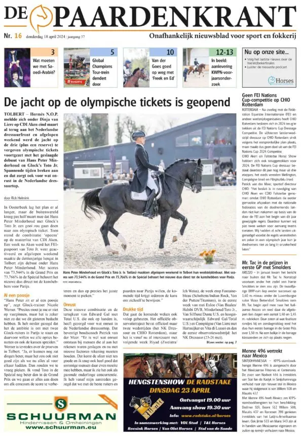De Paardenkrant 16 – 2024 print