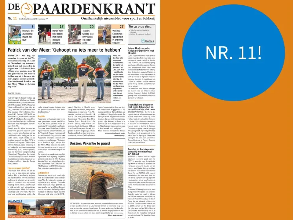 Deze week… De (smalle) dressuurtop in Nederland, HK BWP en DWB en dossier vakantie te paard featured image