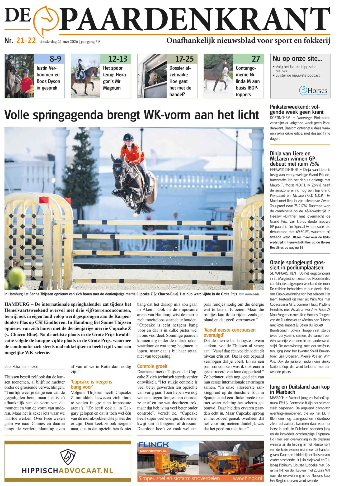 De Paardenkrant 21-22 – 2026 + dossier Afzetmarkt - digitaal