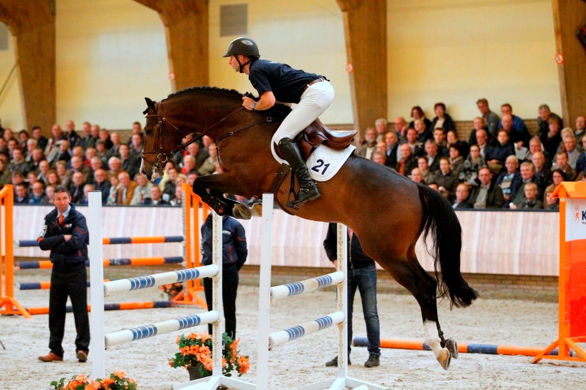 Vijfde plek WoutJan van der Schans en KWPNhengst For the Moment in 3*
