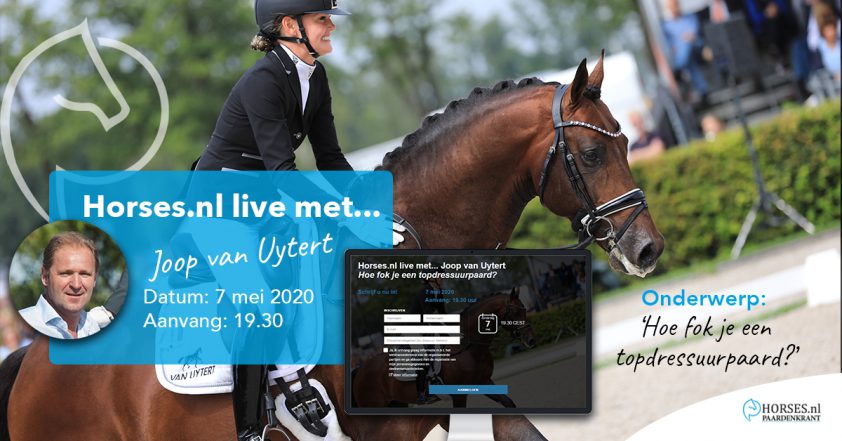 Webinar: Horses.nl live met... Joop van Uytert