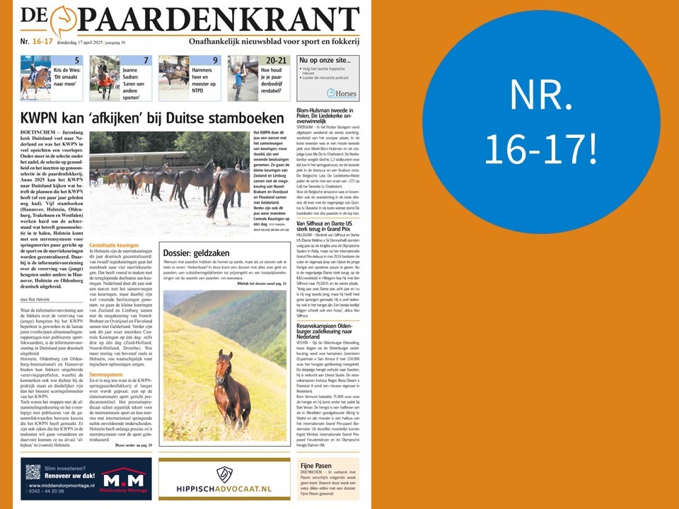 Deze week… Dubbeldikke Paardenkrant met dossier over geldzaken featured image