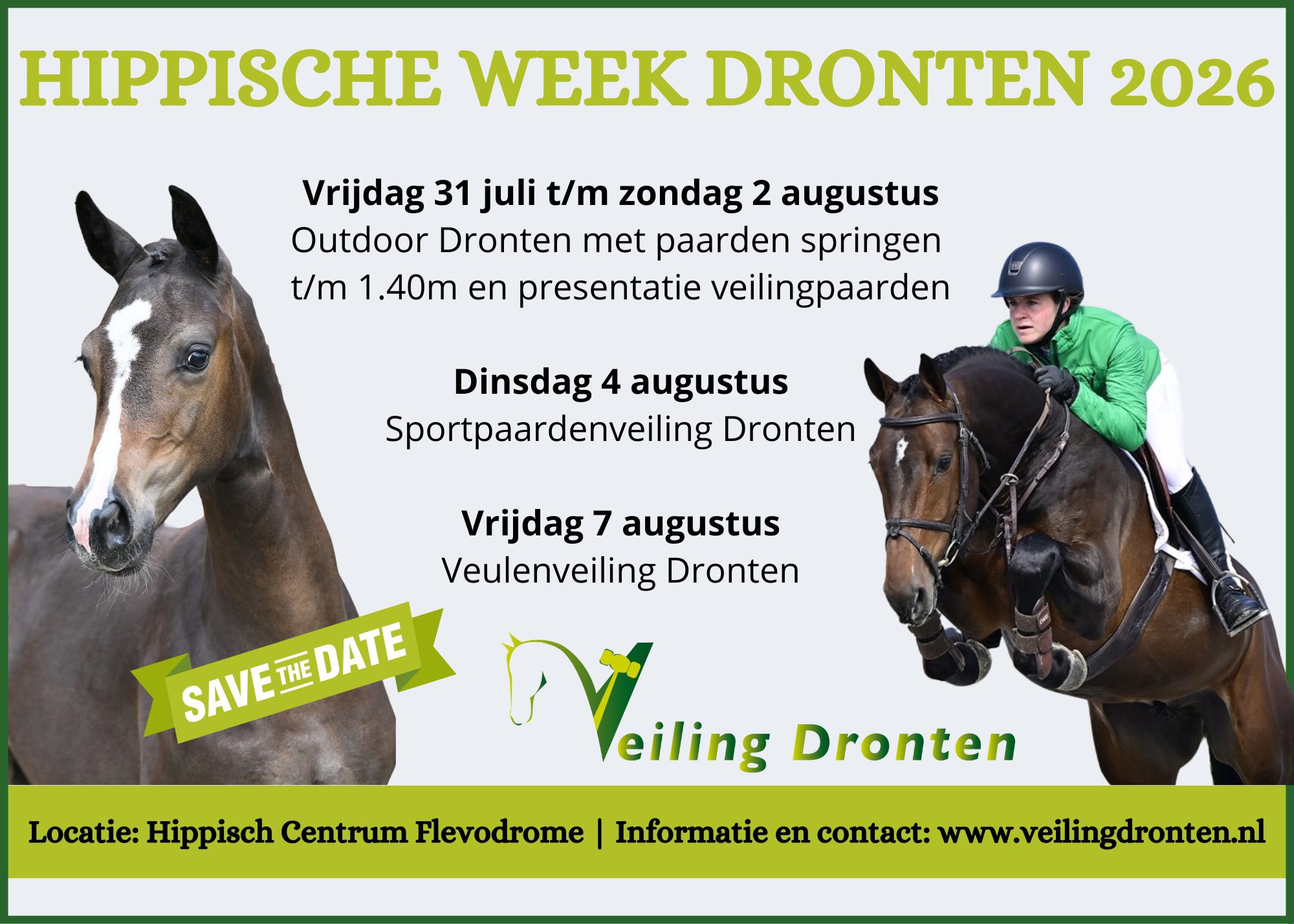 Hippische Week Dronten 2026 ruim een maand eerder op de kalender